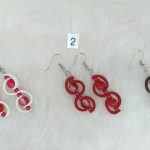 boucles d'oreilles en perles