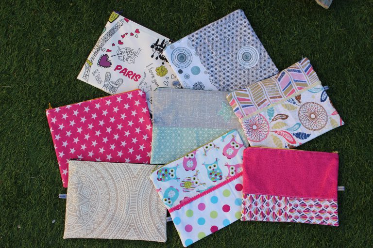 lot de trousse en tissu