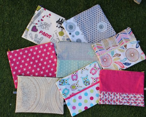 lot de trousse en tissu